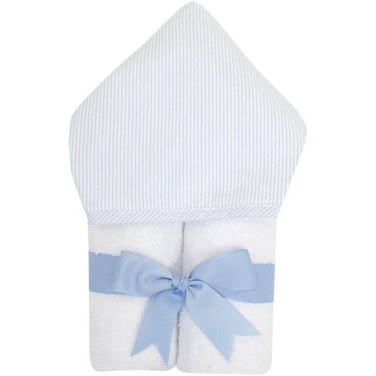 3Marthas Hooded Towel- Blue Gingham